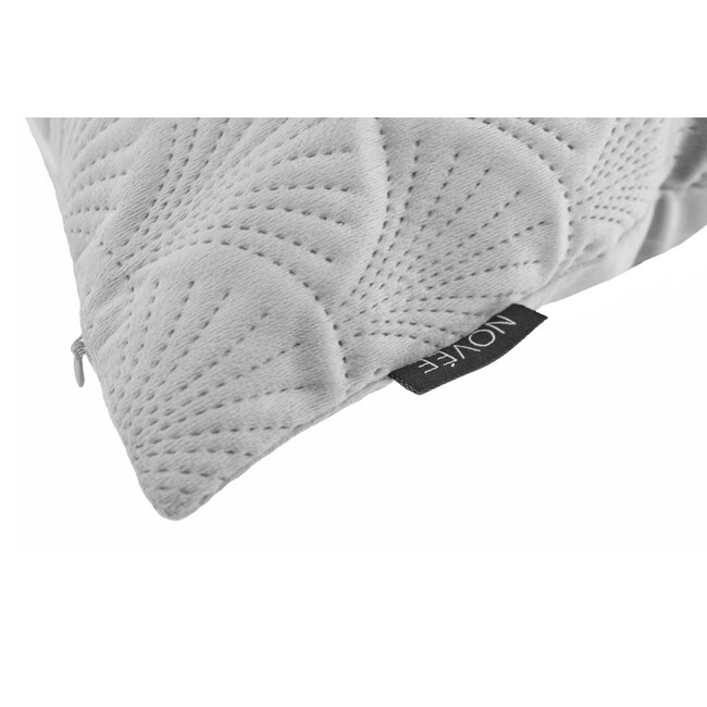 Velvet Shell Zilvergrijs | 45 x 45 cm | Kussenhoes | Velvet / Polyester