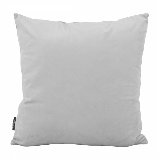 Velvet Shell Zilvergrijs Kissenbezug | 45x45 cm | Samt/Polyester