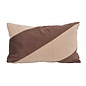 Sierkussen Velvet Swirl Beige/Bruin | 30 x 50 cm | Polyester
