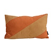 Sierkussen Velvet Swirl Goudbruin/Terracotta | 30 x 50 cm | Polyester