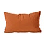 Sierkussen Velvet Swirl Goudbruin / Terracotta | 30 x 50 cm | Polyester