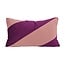 Sierkussen Velvet Swirl Oudroze / Aubergine | 30 x 50 cm | Polyester