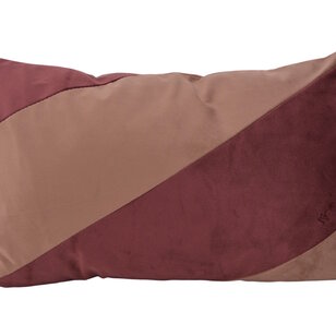 Sierkussen Velvet Swirl Kastanje/Mokka | 30 x 50 cm | Polyester