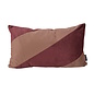 Sierkussen Velvet Swirl Kastanje/Mokka | 30 x 50 cm | Polyester