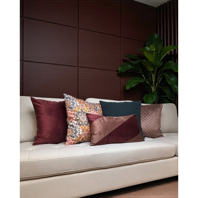 Nera Velvet Brown | 45 x 45 cm | Kussenhoes | Polyester