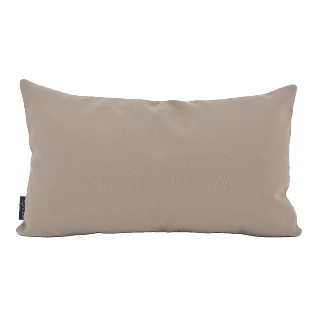 Malibu SunsetTaupe - Outdoor Kussenhoes | 30x50 cm | Bouclé/PP