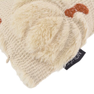 Furry Pumpkin Beige Kussenhoes | 45x45 cm | Polyester