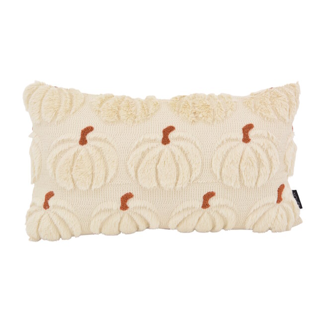 Sierkussen Furry Pumpkin Beige | 30 x 50 cm | Polyester