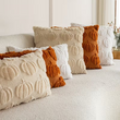 Furry Pumpkin Beige Kussenhoes | 45x45 cm | Polyester