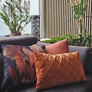 Bouclé Roest Kussenhoes | 45x45 cm | Polyester