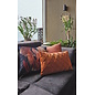 Velvet Cross Terracotta Kissenbezug | 30x50 cm | Samt/Polyester