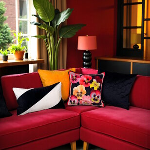 Velvet Shell Zwart Kussenhoes | 45x45 cm | Velvet/Polyester