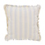 Yuna Stripe Blauw | 45 x 45 cm | Kussenhoes | Katoen/Linnen