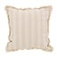 NOVÉE Yuna Stripe Beige Kussenhoes | 45x45 cm | Katoen/Linnen