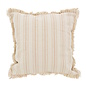 Yuna Stripe Beige Kussenhoes | 45x45 cm | Katoen/Linnen