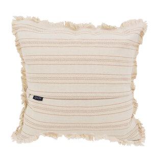 Yuna Stripe Beige Kissenbezug | 45x45 cm | Baumwolle/Leinen