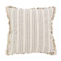 Yuna Stripe Zwart Kussenhoes | 45x45 cm | Katoen/Linnen