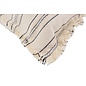 Yuna Stripe Schwarz Kissenbezug | 45x45 cm | Baumwolle/Leinen