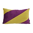 Velvet Swirl Pistache/Aubergine Kussenhoes | 30x50 cm | Polyester