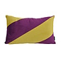 Velvet Swirl Pistache/Aubergine Kissenbezug | 30x50 cm | Polyester
