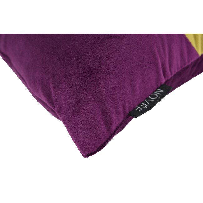 Velvet Swirl Pistache/Aubergine Kissenbezug | 30x50 cm | Polyester
