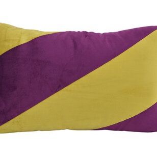 Sierkussen Velvet Swirl Pistache/Aubergine | 30 x 50 cm | Polyester