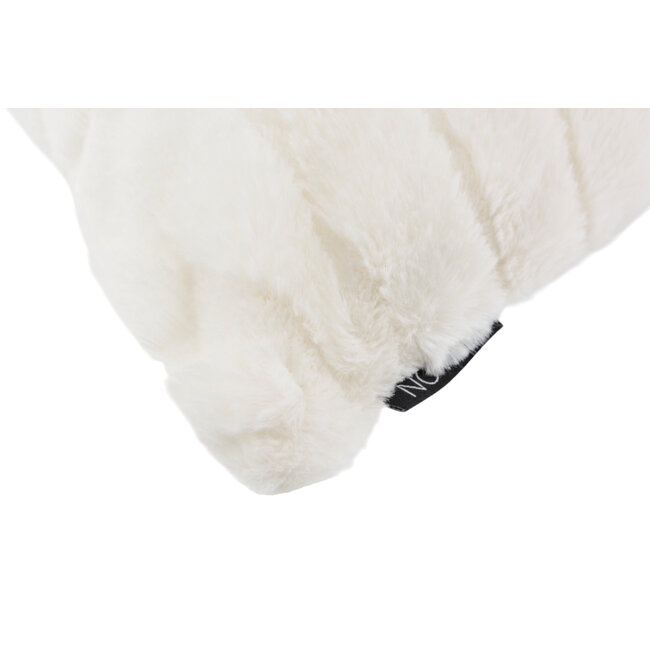 Furry Leaves Crème Kussenhoes | 45x45 cm | Polyester