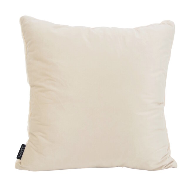 Furry Leaves Ecru Kussenhoes | 45x45 cm | Polyester