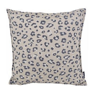 Gek op kussens! Jacquard Leopard Silver Kussenhoes | 45x45 cm | Polyester