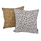 Sierkussen Jacquard Leopard Silver | 45 x 45 cm | Polyester