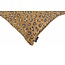 Jacquard Leopard Gold/Brown Kussenhoes | 45x45 cm | Polyester
