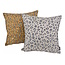 Jacquard Leopard Silver Kissenbezug | 45x45 cm | Polyester