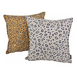 Jacquard Leopard Gold/Brown Kussenhoes | 45x45 cm | Polyester