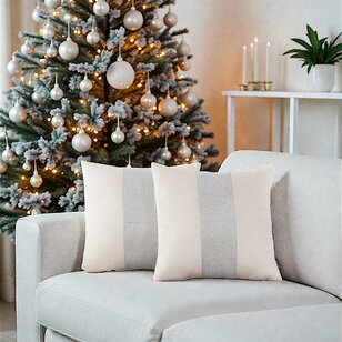 Bliss Diamond - Crème Kussenhoes | 45x45 cm | Velvet/Polyester