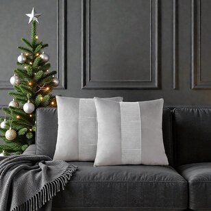 Sierkussen Bliss Diamond - Grijs | 45 x 45 cm | Velvet/Polyester