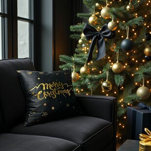 Merry Christmas Kissenbezug | 45x45 cm | Baumwolle/Polyester