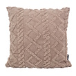 Furry Cross Taupe Kussenhoes | 45x45 cm | Polyester