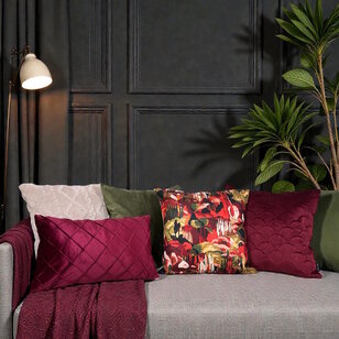 Sierkussen Velvet Olijfgroen | 45 x 45 cm | Velvet/Polyester