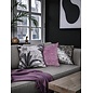 Velvet Leopard Palm Kussenhoes | 45x45 cm | Polyester
