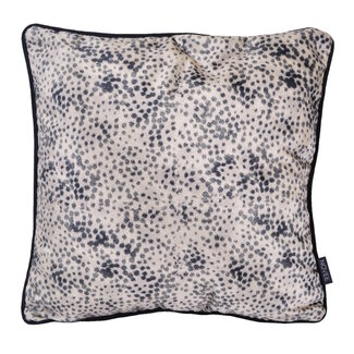 NOVÉE Velvet Silver Panter Kussenhoes | 45x45 cm | Velvet/Polyester