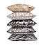 Velvet Silver Panter Kussenhoes | 45x45 cm | Velvet/Polyester