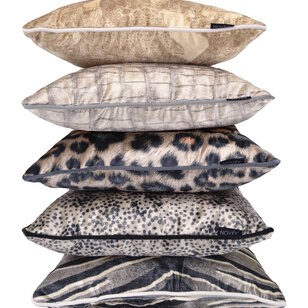 Sierkussen Velvet Silver Panter | 45 x 45 cm | Velvet/ Polyester