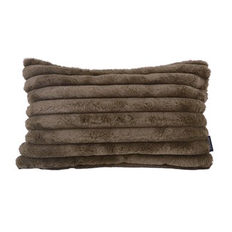 NOVÉE Rosie Rib Braun Kissenbezug | 30x50 cm | Polyester