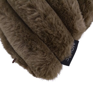 Rosie Rib Bruin Kussenhoes | 30x50 cm | Polyester