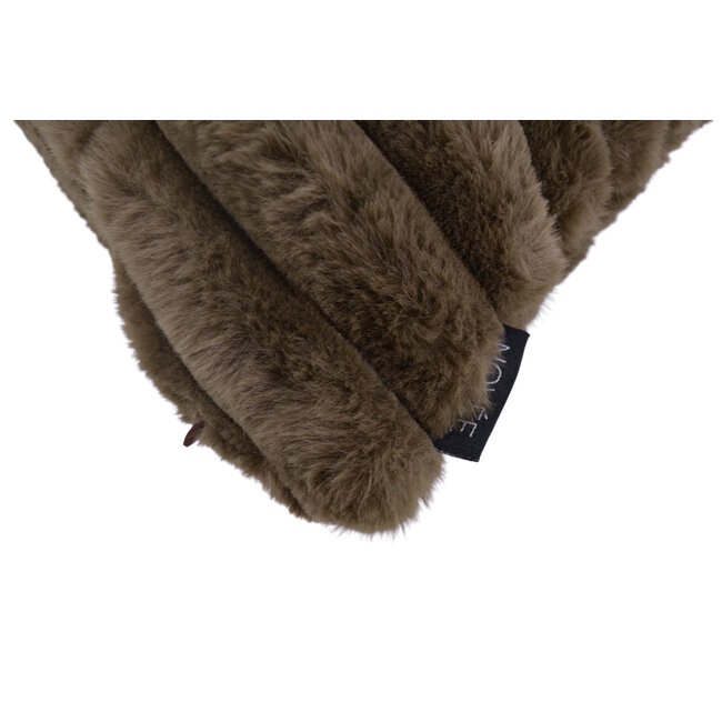 Rosie Rib Bruin Kussenhoes | 30x50 cm | Polyester