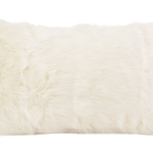 Furry Velvet Crème Kussenhoes | 30x50 cm | Velvet/Polyester