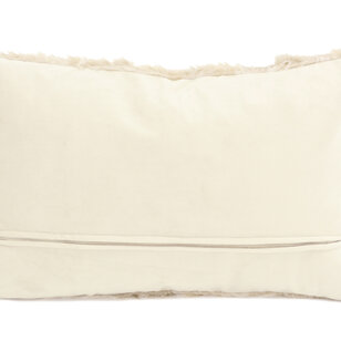 Furry Velvet Crème Kussenhoes | 30x50 cm | Velvet/Polyester