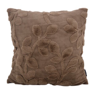 Furry Plant Bruin Kussenhoes | 45x45 cm | Polyester