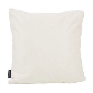 Furry Plant Crème Kussenhoes | 45x45 cm | Polyester