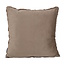 Sierkussen Furry Plant Bruin | 45 x 45 cm | Polyester